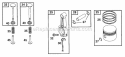 Piston Grp Diagram and Parts List for 090202-0104-01  Briggs and Stratton Engine